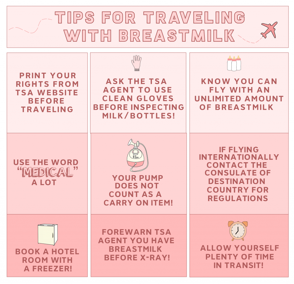 Tips for Pumping While Traveling without Your Baby