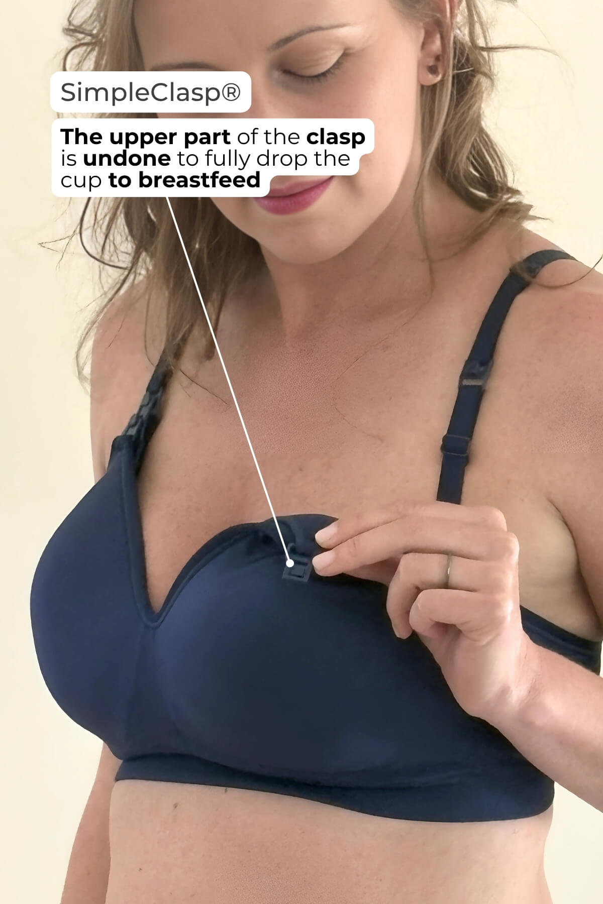 SuperMom® Silhouette Hands-Free Pumping & Nursing Bra | Indigo