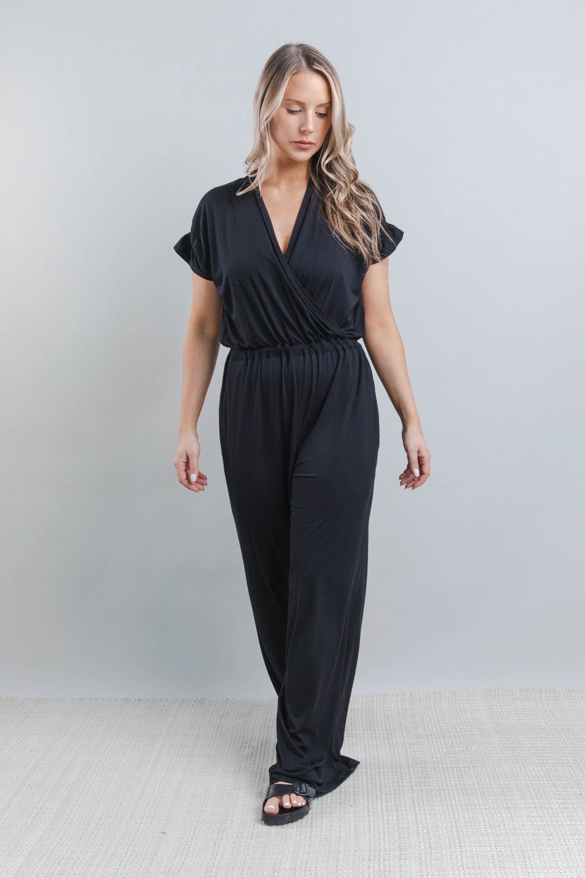 Noor Jumpsuit in midnight front full body view