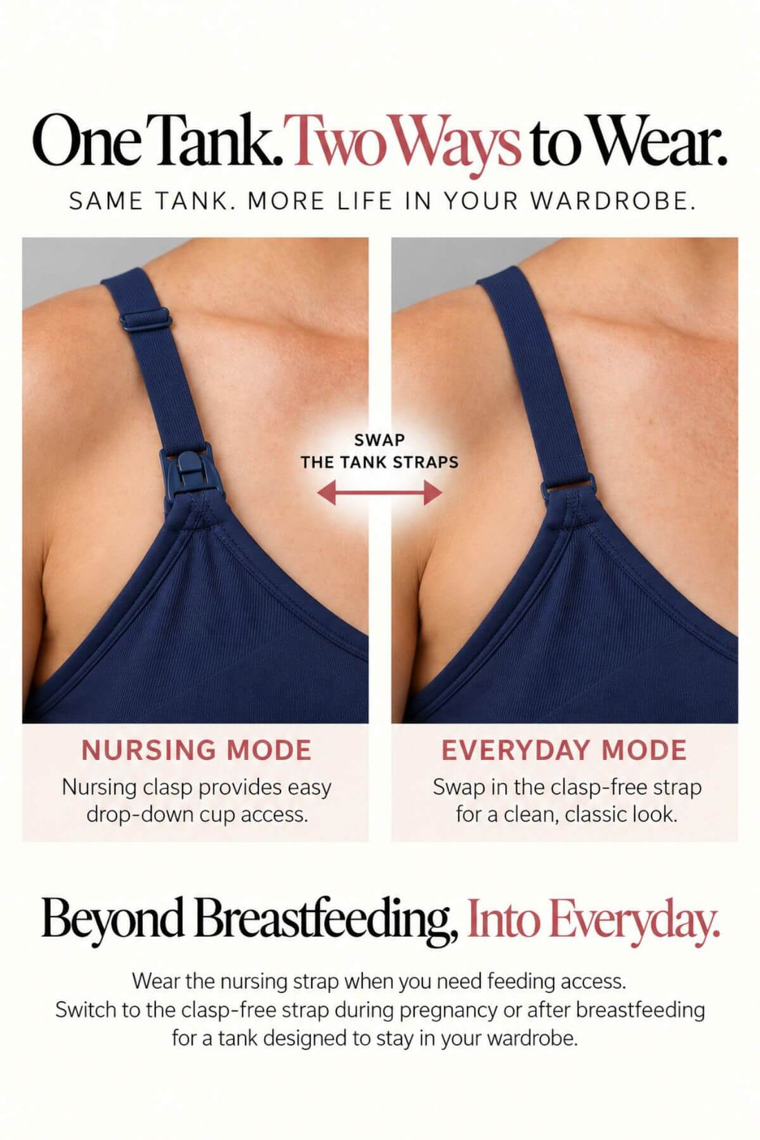 Stages Maternity, Nursing & Wearable Pump Tank Top | Indigo