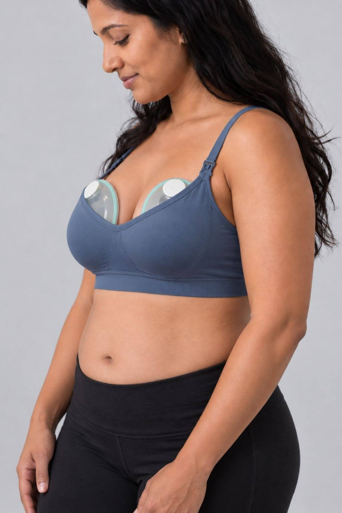 Stages Maternity, Nursing & Wearable Pump Bra | Maine Blue