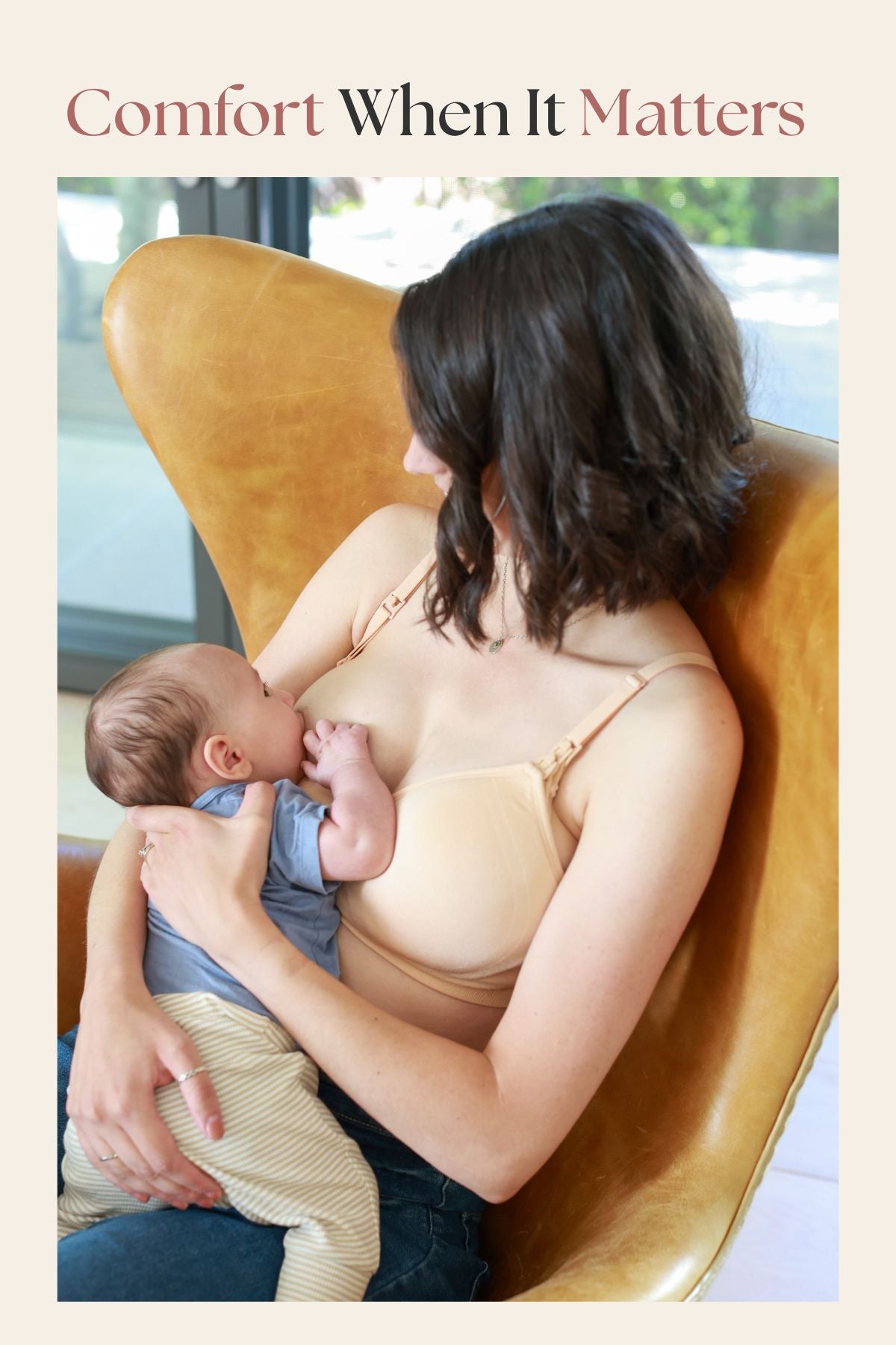 SuperMom® Silhouette Hands-Free Pumping & Nursing Bra | Sunkissed Rose