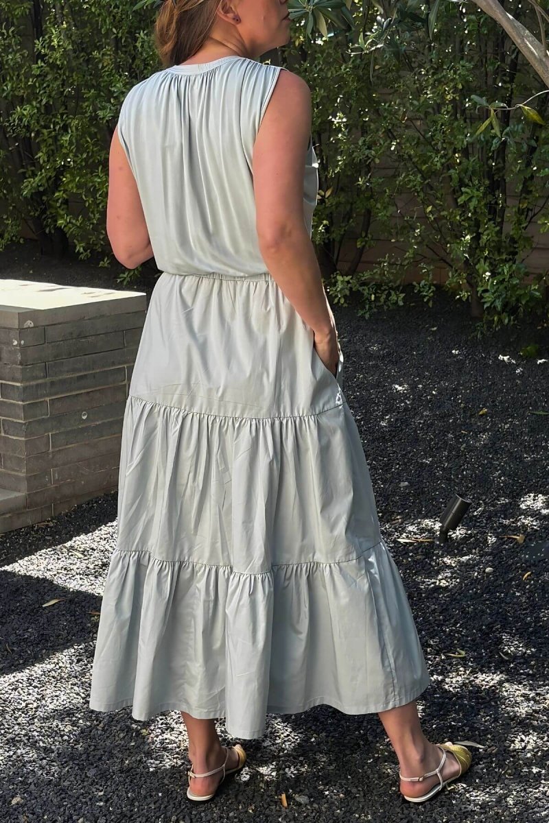 Willow Nursing Dress - Ether - Simple Wishes - Back view full length