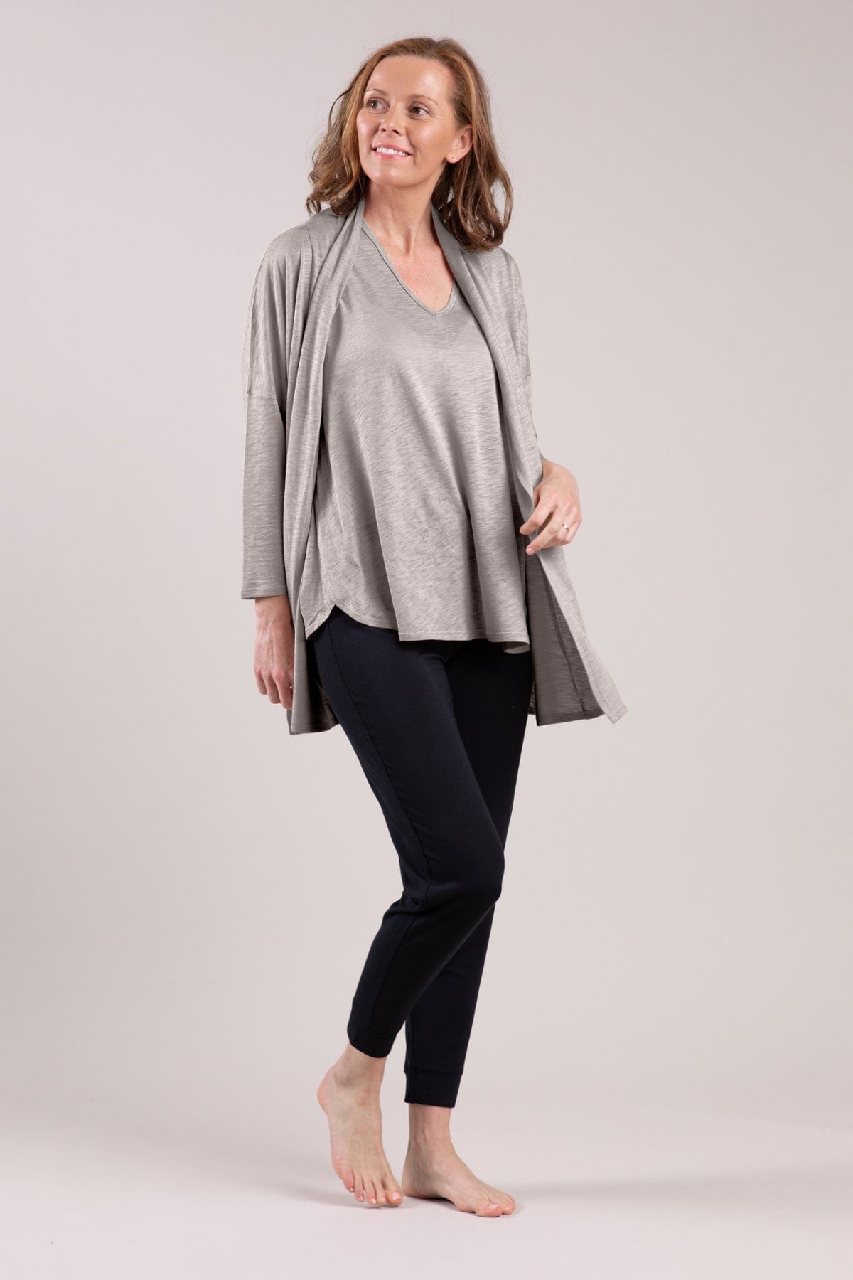 Annie Nursing Cardigan - Pewter - Simple Wishes