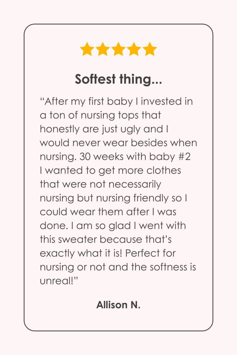 Aspen Fleece Nursing Pullover - Midnight - Simple Wishes
