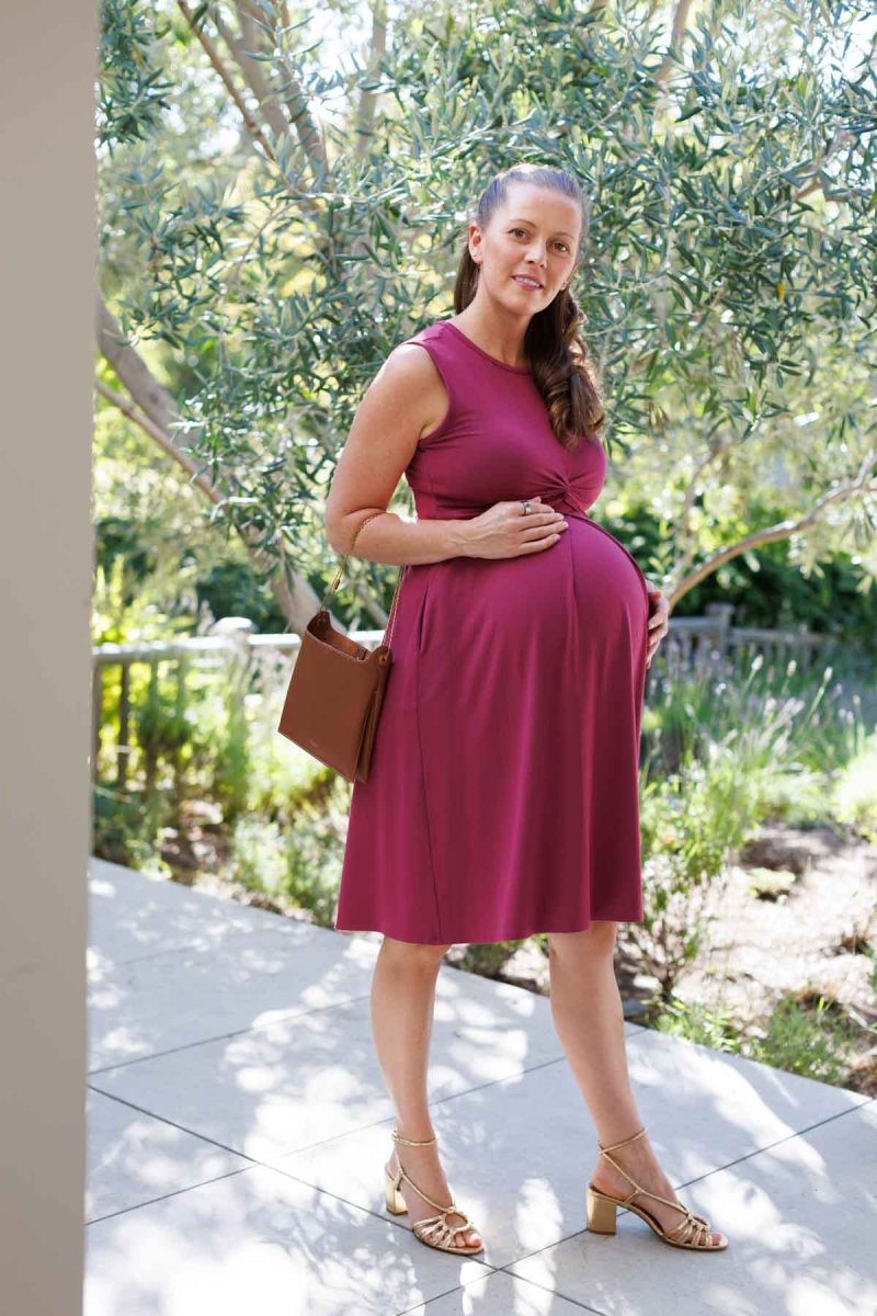Debra Maternity & Nursing Dress - Olive Green - Simple Wishes