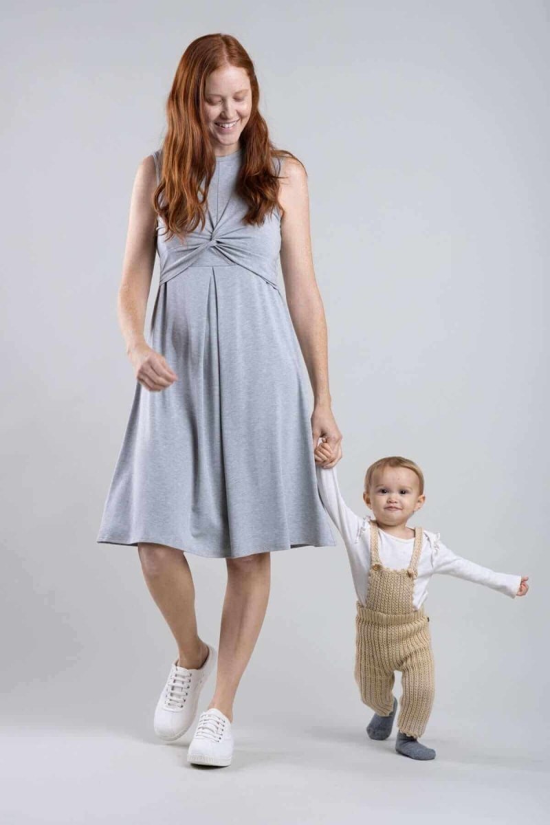 Debra Maternity & Nursing Dress - Olive Green - Simple Wishes