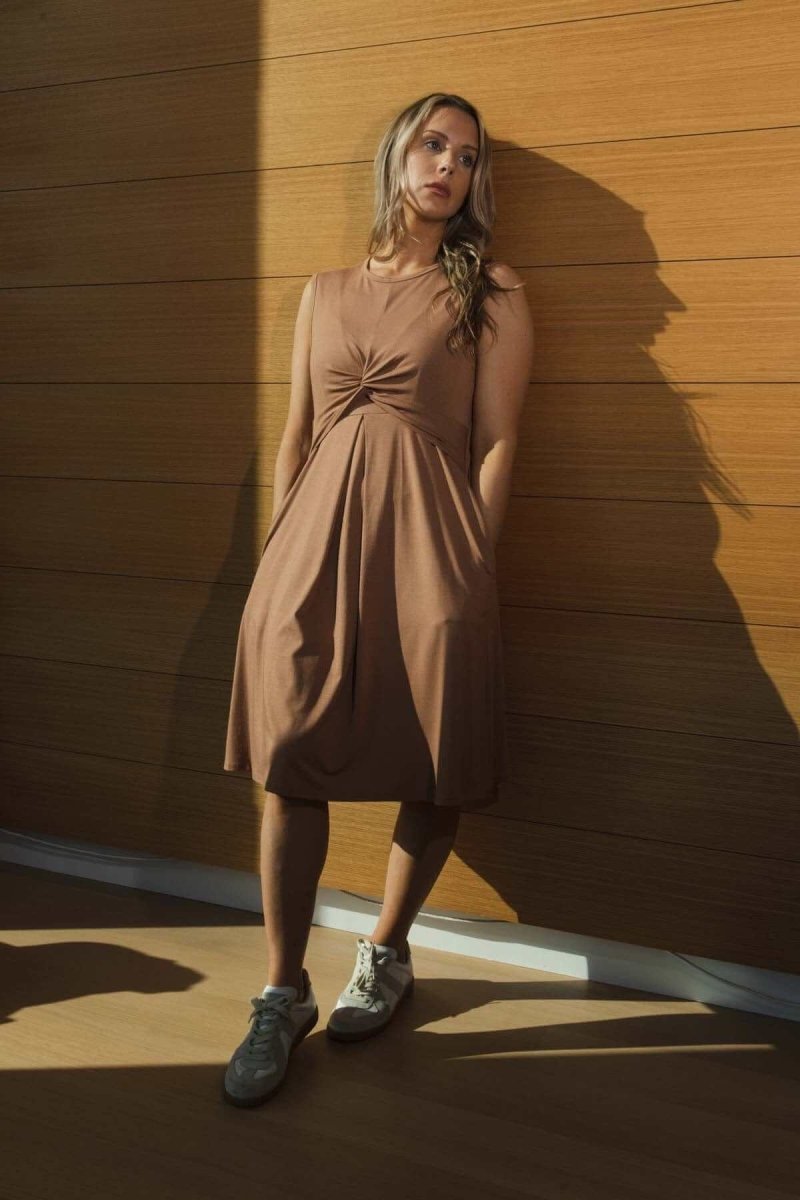 Debra Maternity & Nursing Dress - Olive Green - Simple Wishes