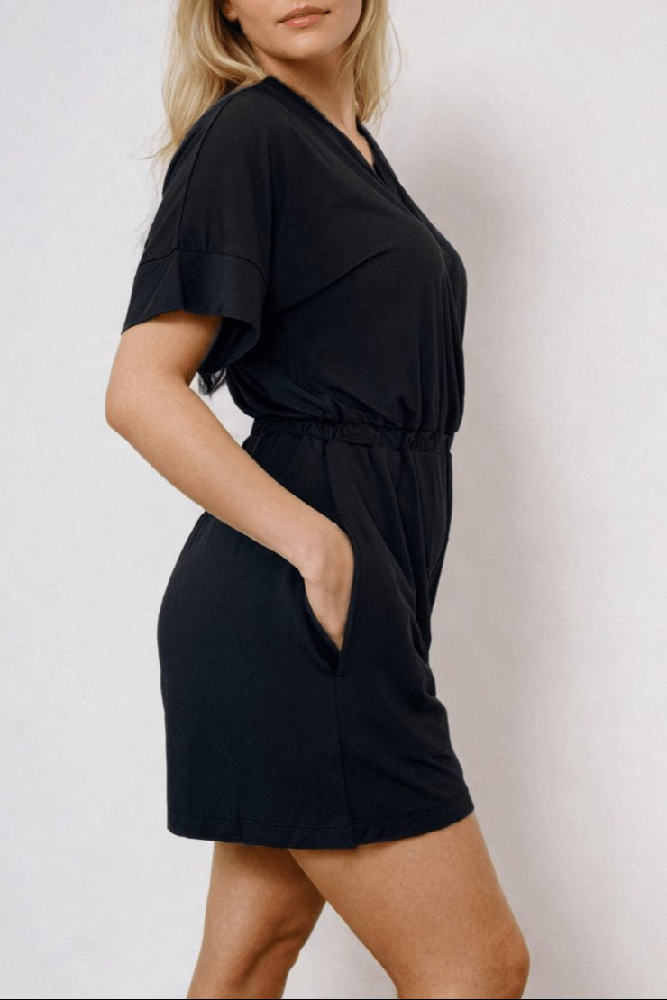 Emilia Nursing Romper - Midnight - Simple Wishes