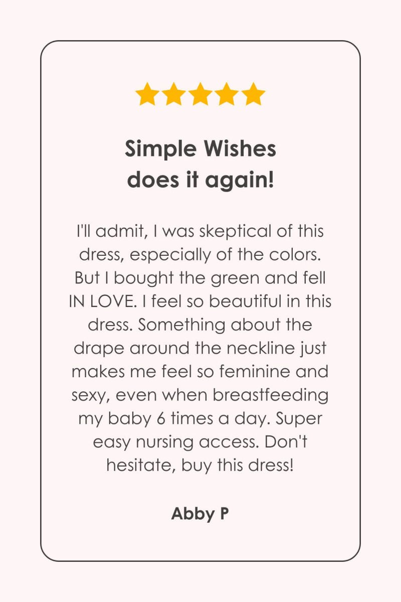 Harper Nursing Dress - Midnight - Simple Wishes