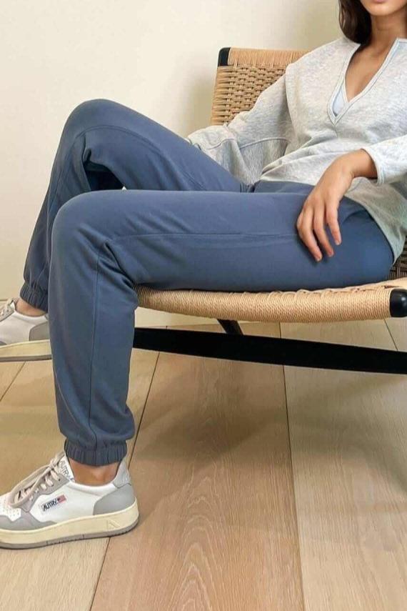 Inez Fleece Jogger - Maine Blue - Simple Wishes