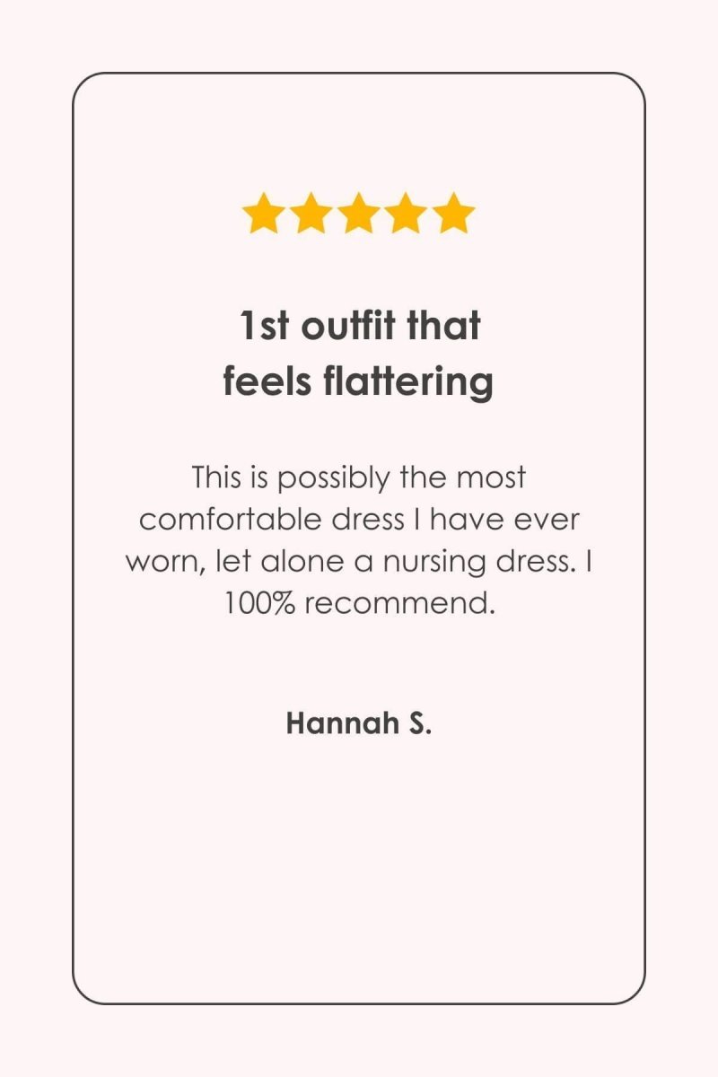 Liv Maternity & Nursing Dress - Indigo - Simple Wishes - Review