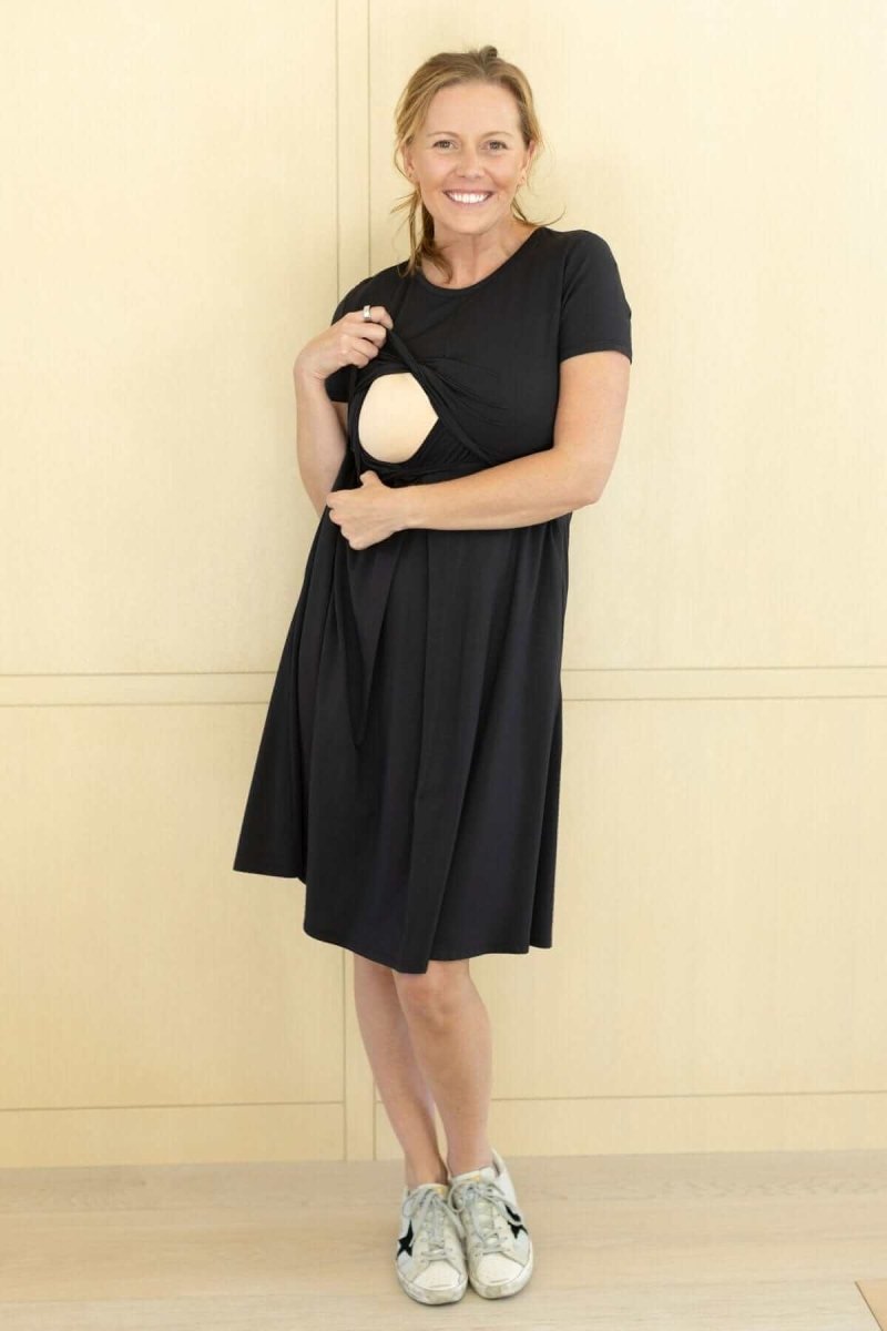 Liv Maternity & Nursing Dress - Lavender - Simple Wishes