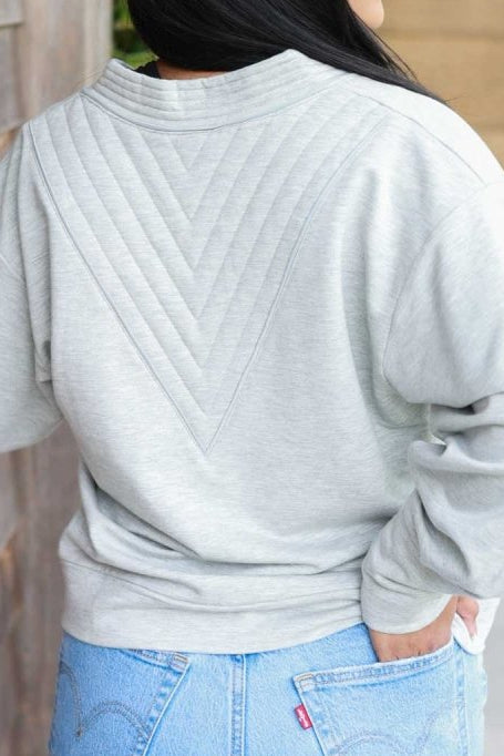 Mia Fleece Nursing Pullover - Bone - Simple Wishes