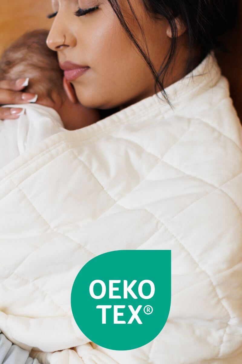 Mila Quilted Nursing Cover & Shawl - Silver Cloud - Simple Wishes