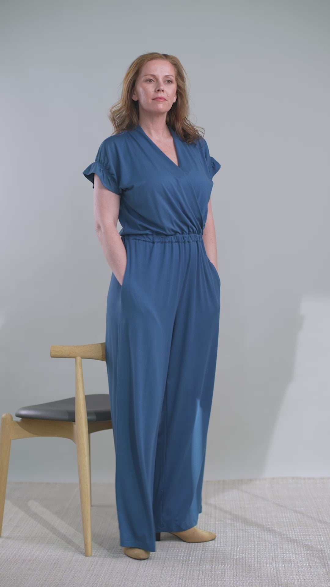 Noor Nursing Jumpsuit | Dark Denim