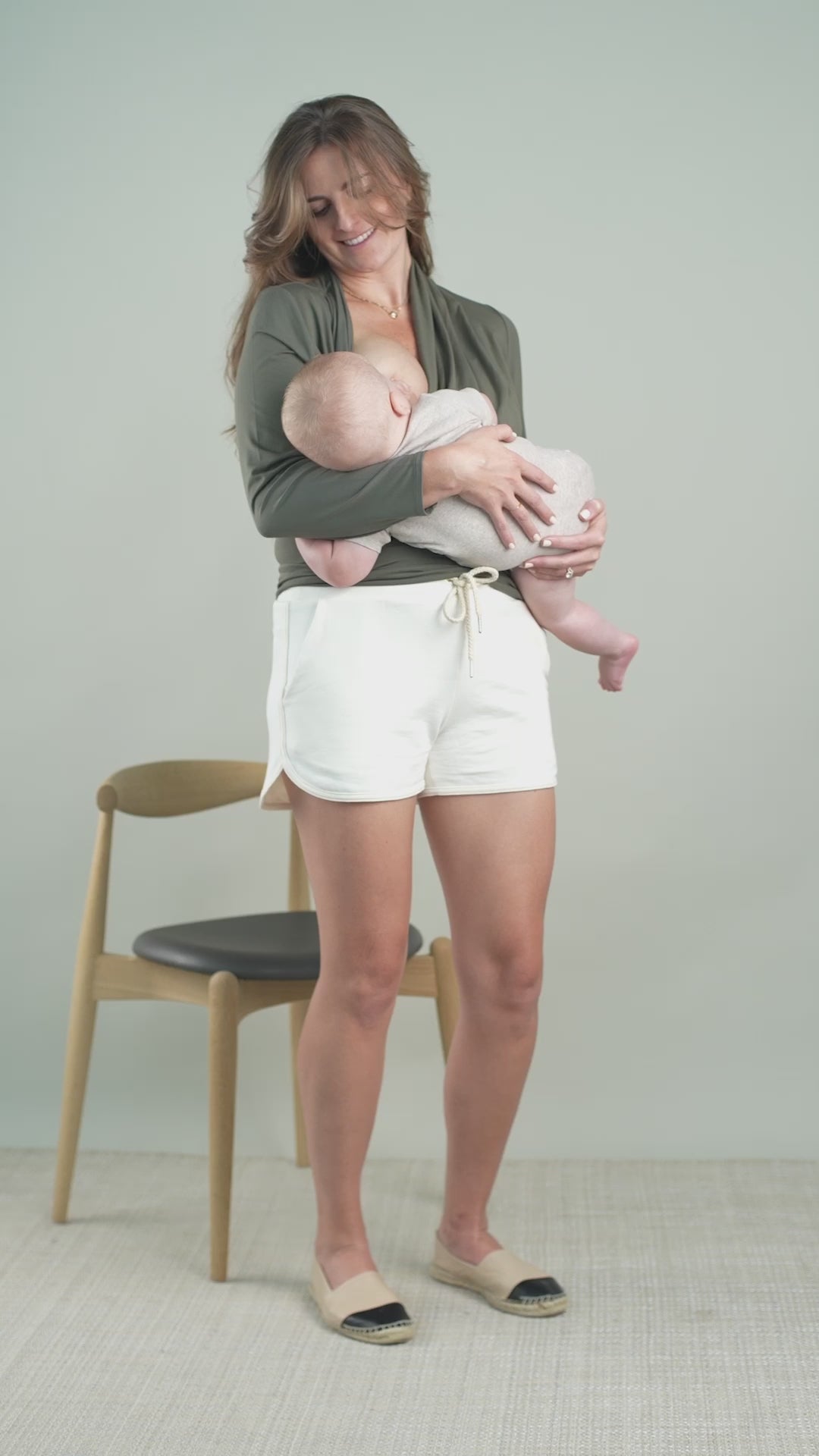 Abbi Nursing Top | Long Sleeve | Pearl