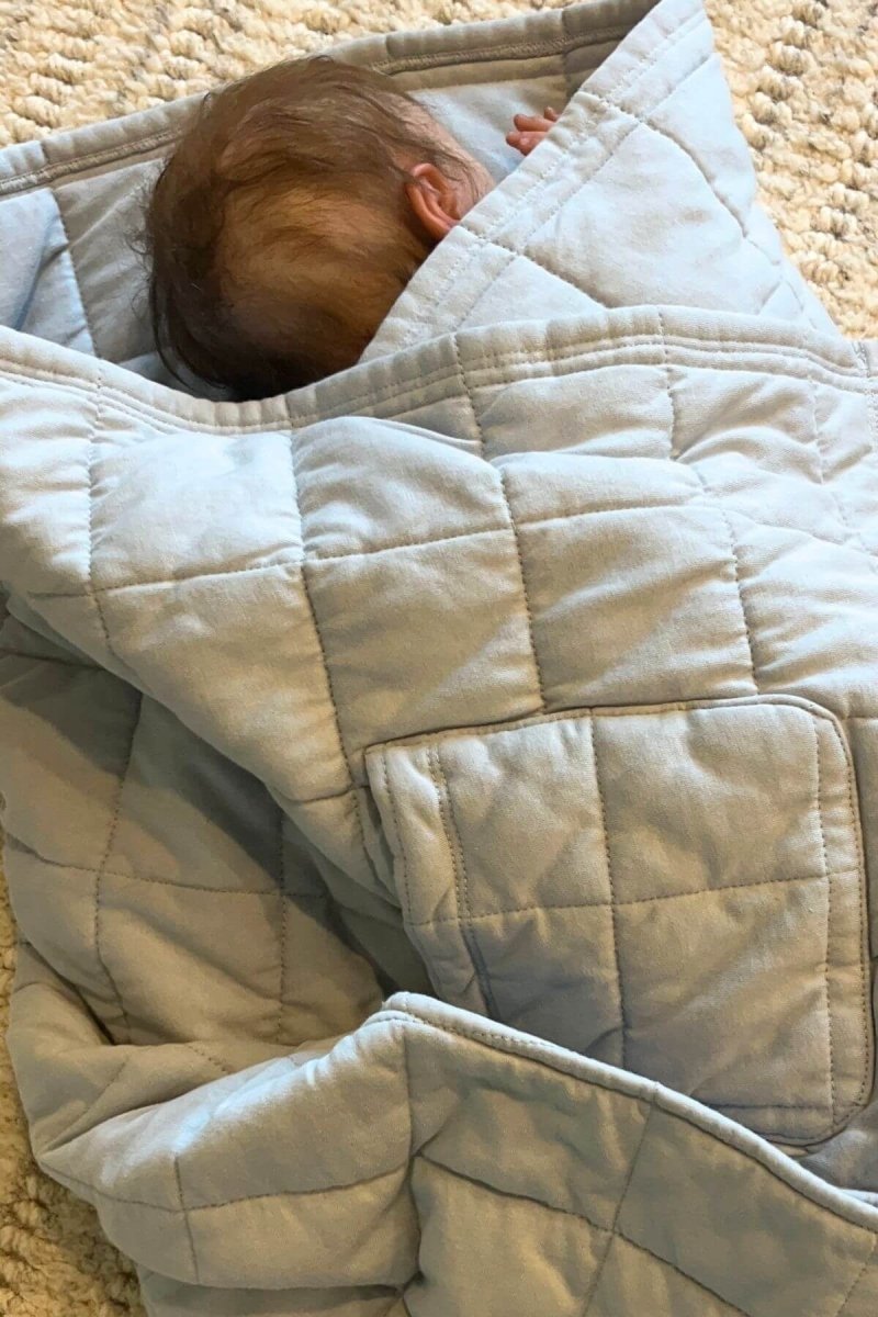 Scarlett Quilted Nursing Cover & Poncho - Silver Cloud - Simple Wishes