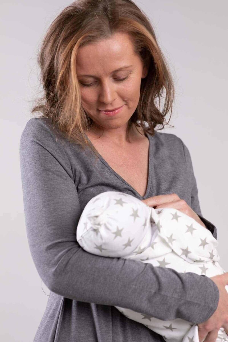 Sofia Maternity & Nursing Dress - Midnight - Simple Wishes