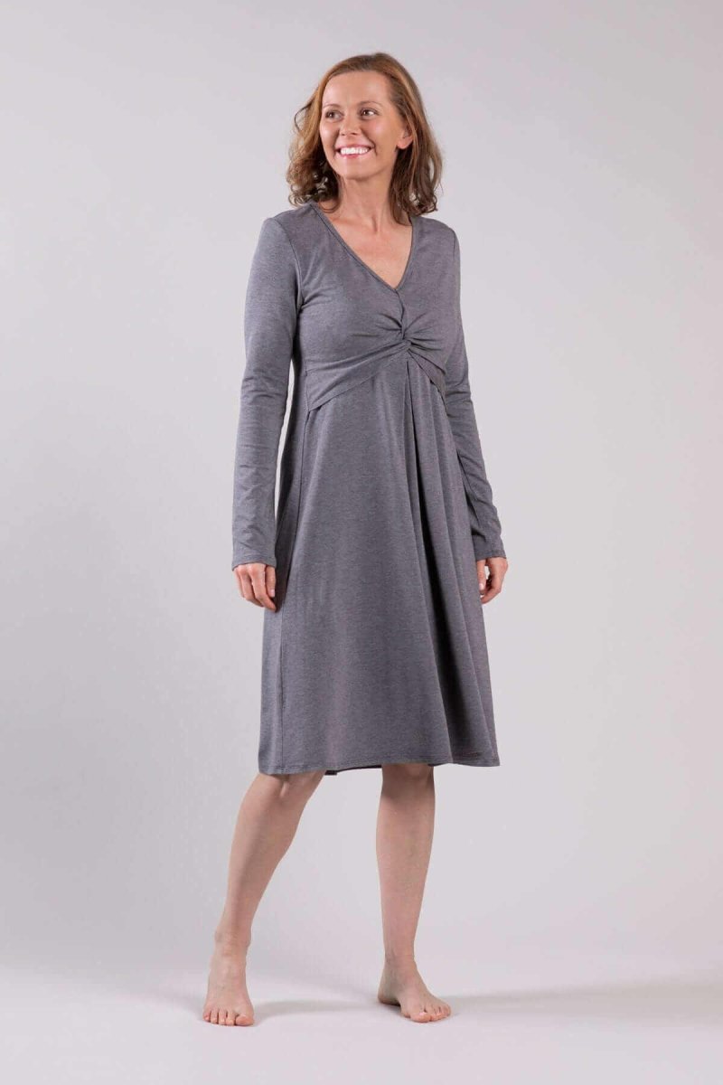 Sofia Maternity & Nursing Dress - Midnight - Simple Wishes