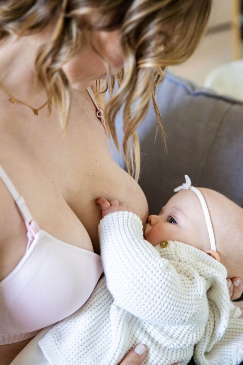 Stages Seamless Everyday Bra to Nursing Bra | Ballet Slipper - Fixed Pads - Simple Wishes