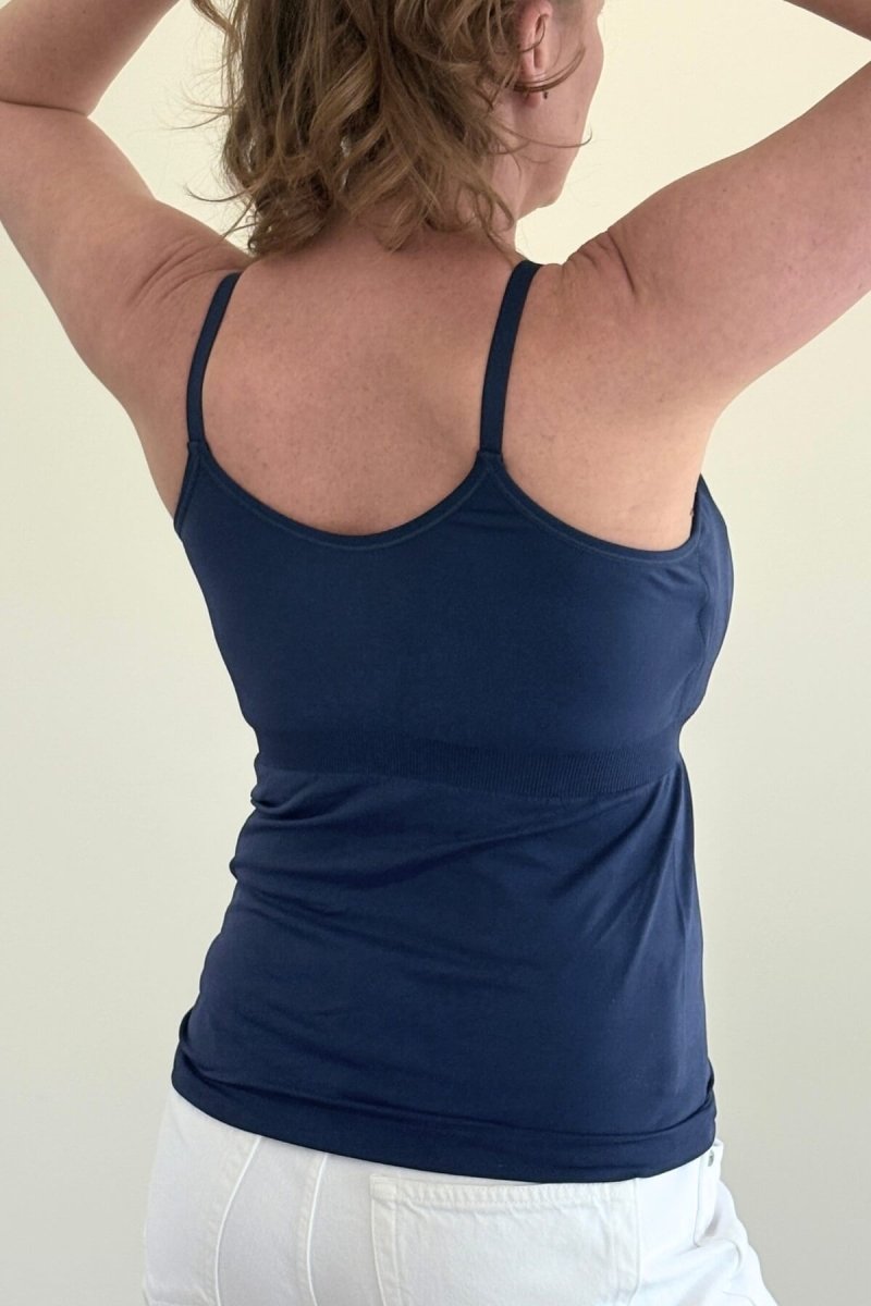 Stages Seamless™ Tank - Converts from Everyday Tank to Nursing Tank | Indigo - XS - Simple Wishes