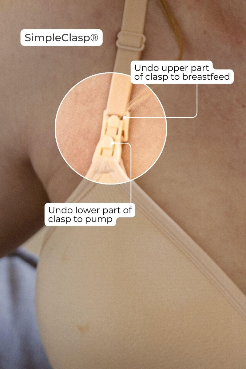 SuperMom® Silhouette Nursing & Pumping Seamless Bra - Fixed Pads - Simple Wishes