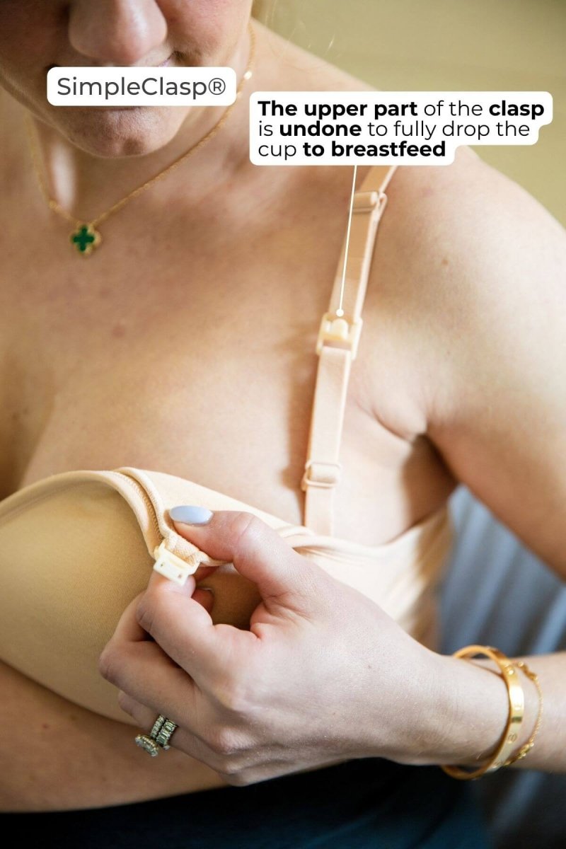 SuperMom® Silhouette Nursing & Pumping Seamless Bra - Fixed Pads - Simple Wishes