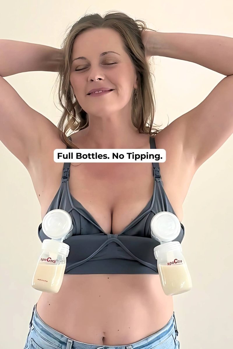 SuperMom® Silhouette Nursing & Pumping Seamless Bra - Fixed Pads - Simple Wishes