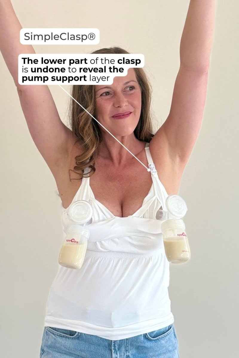 SuperMom® Silhouette Nursing & Pumping Seamless Tank - XS - Simple Wishes