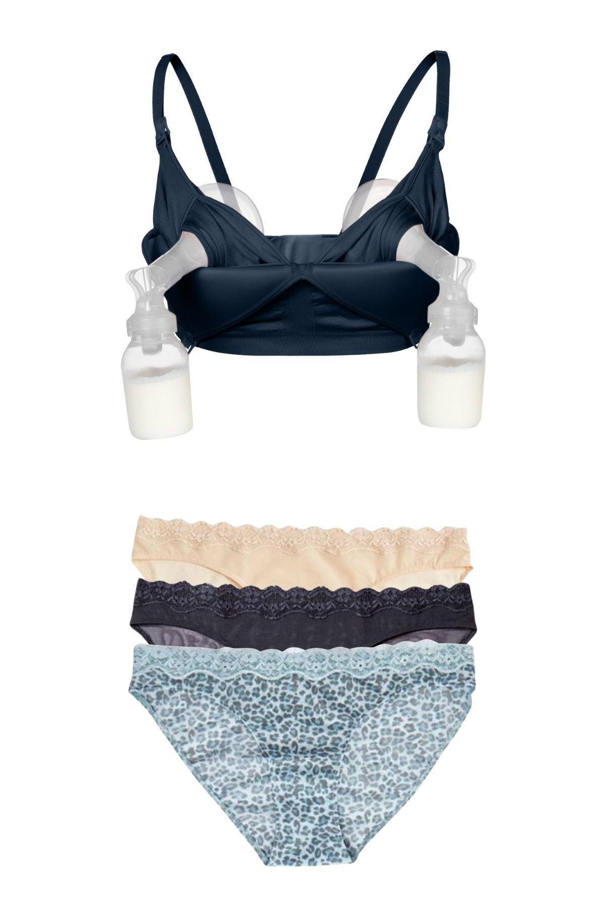 SuperMom Pumping Bra + 3-Pack Panty Bundle
