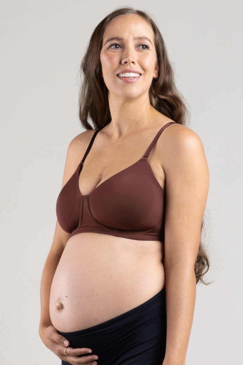 Undercover Maternity, Nursing & Beyond T-Shirt Bra™ | Bitter Chocolate - 30 - Simple Wishes