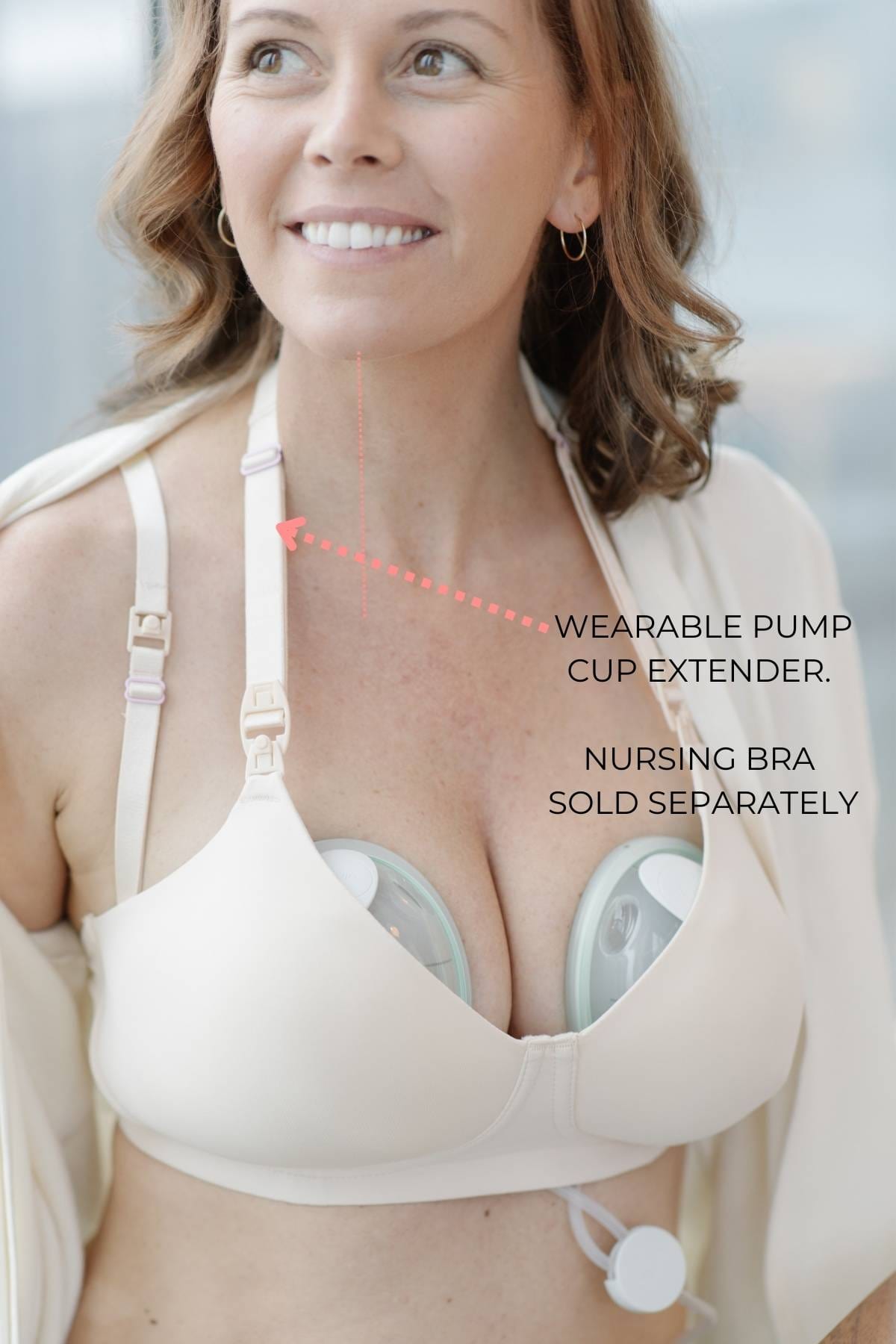 Elvie Pump Nursing Bra Extender | Breastfeeding Bra Strap Holder Adjuster |  Clips for Expressing & Breast Pumps | Apply Breast Pads, Nipple Shields