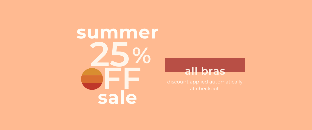 Summer Sale - 25% off all nursing bras, nursing tanks with shelf bras and maternity panties