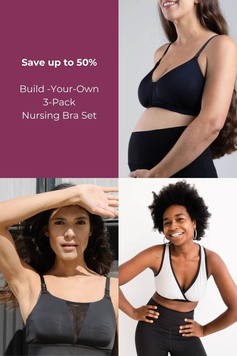 3 Pack: Build - Your - Own Nursing Bra Set - Simple Wishes