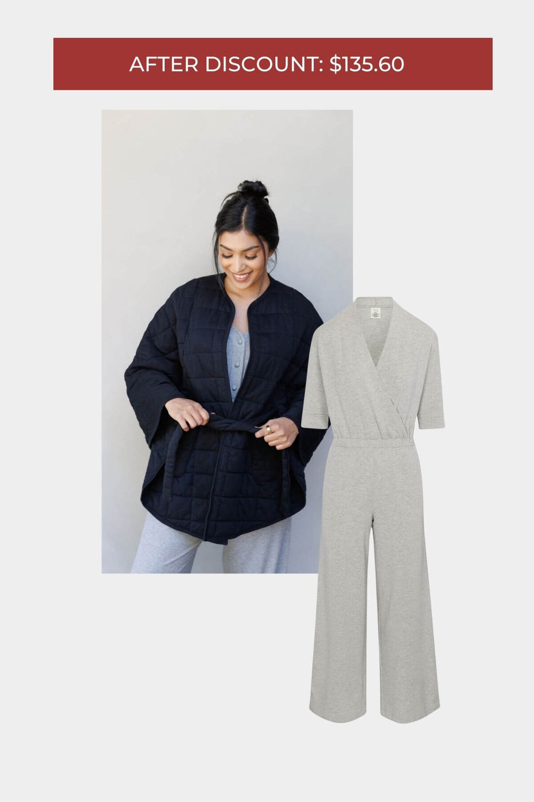 Back-to-Work Chic | Megan Nursing Jumpsuit + Scarlett Quilted Nursing Cover &amp; Poncho