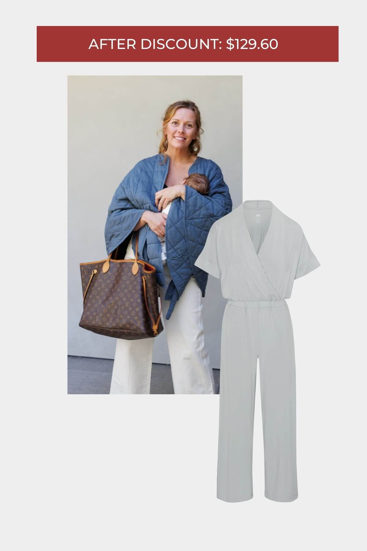 Back to Work Chic | Suzanne Nursing Jumpsuit + Scarlett Nursing Cover &amp; Poncho