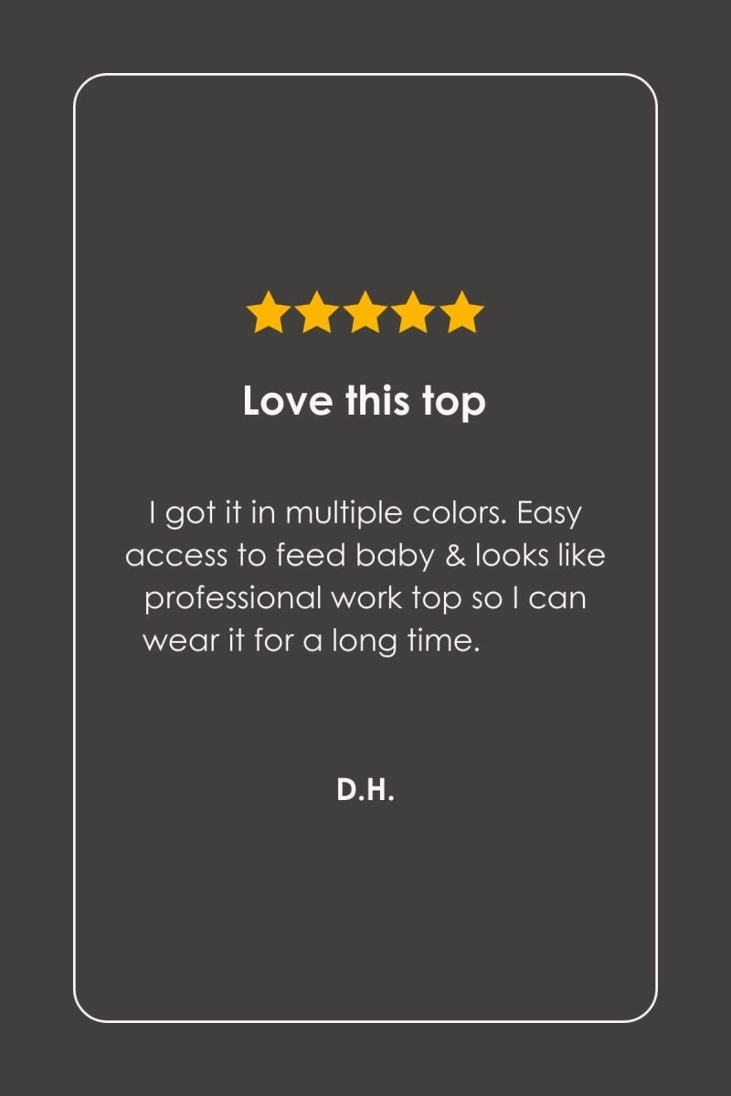 A dark gray rectangular card with rounded corners on a dark gray background, featuring five gold stars and the text &