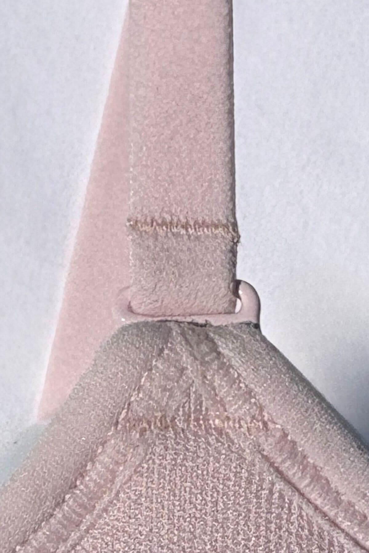 Detail image of apex of cup when the Stages Bra is worn as an Everyday Bra in Ballet Slipper with no visible nursing clasp