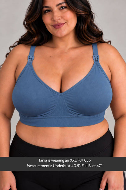 Stages Maternity, Nursing &amp; Wearable Pump Bra | Maine Blue