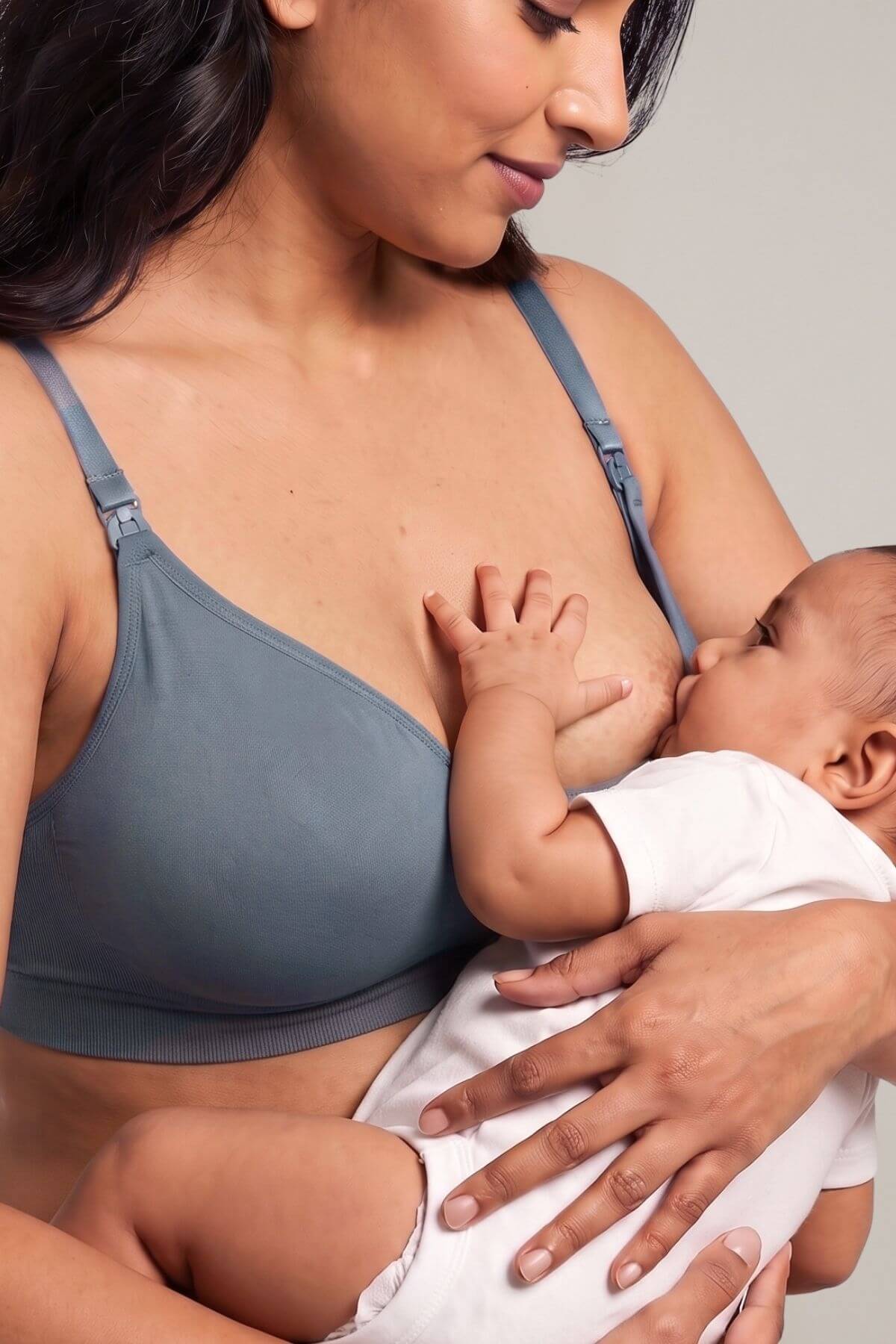 Stages Maternity, Nursing &amp; Wearable Pump Bra | Maine Blue