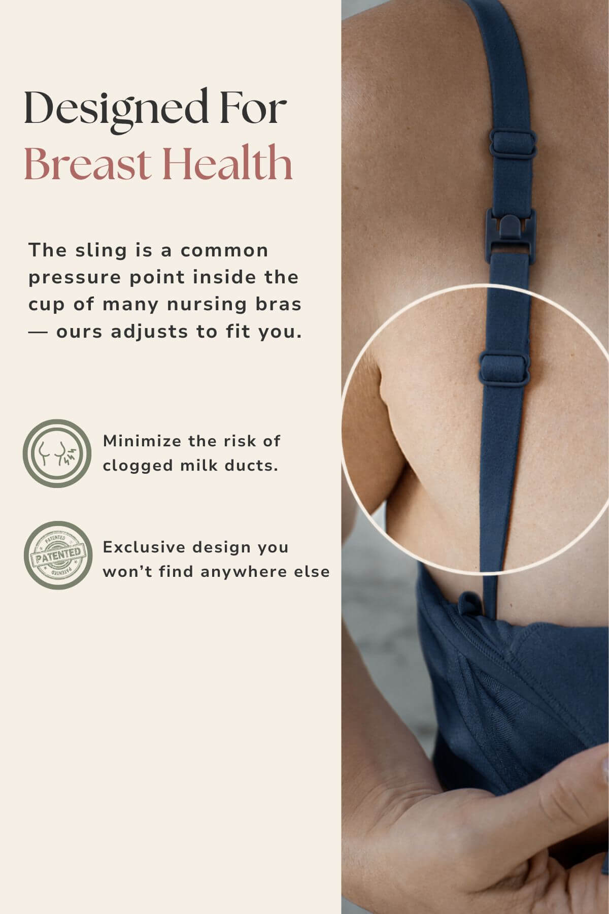 SuperMom® Silhouette Hands-Free Pumping &amp; Nursing Bra | Midnight