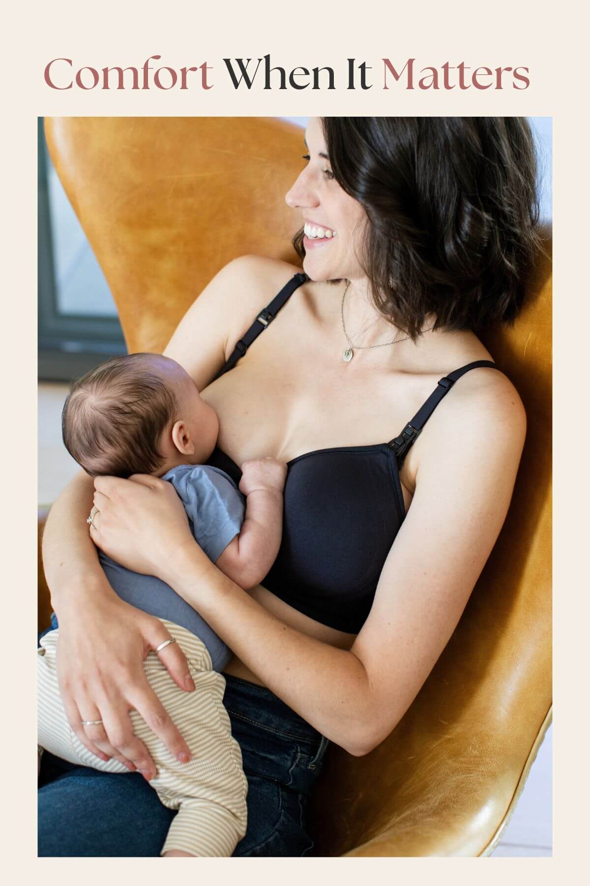 SuperMom® Silhouette Hands-Free Pumping &amp; Nursing Bra | Midnight
