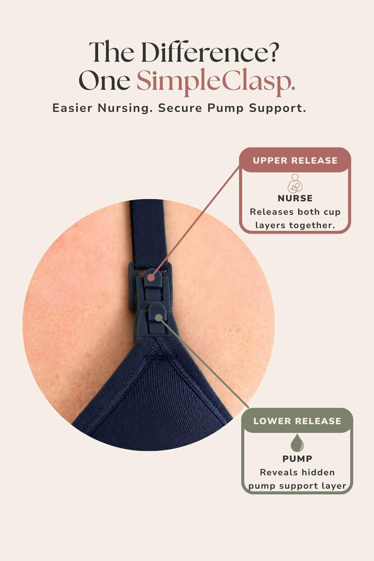 SuperMom® Silhouette Hands-Free Pumping &amp; Nursing Bra | Midnight