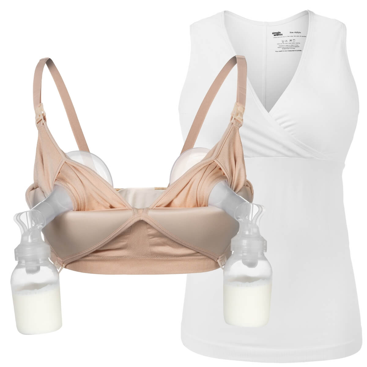 Combo Pack: Pumping &amp; Nursing Bra + Tank