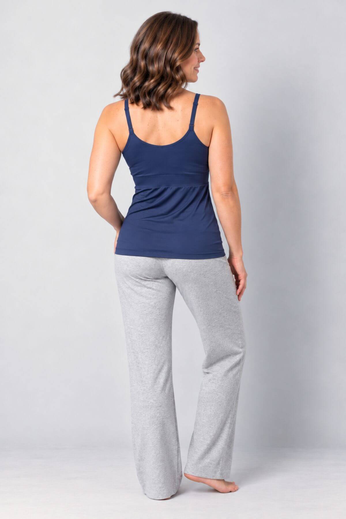 SuperMom® Silhouette Nursing &amp; Pumping Seamless Tank | Indigo