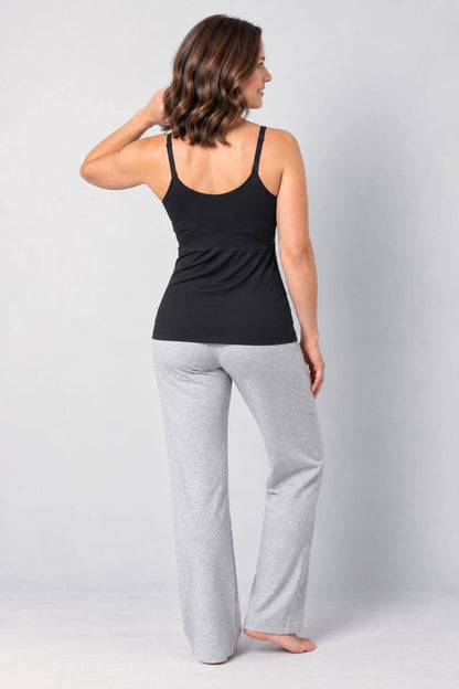 SuperMom® Silhouette Nursing &amp; Pumping Seamless Tank | Midnight