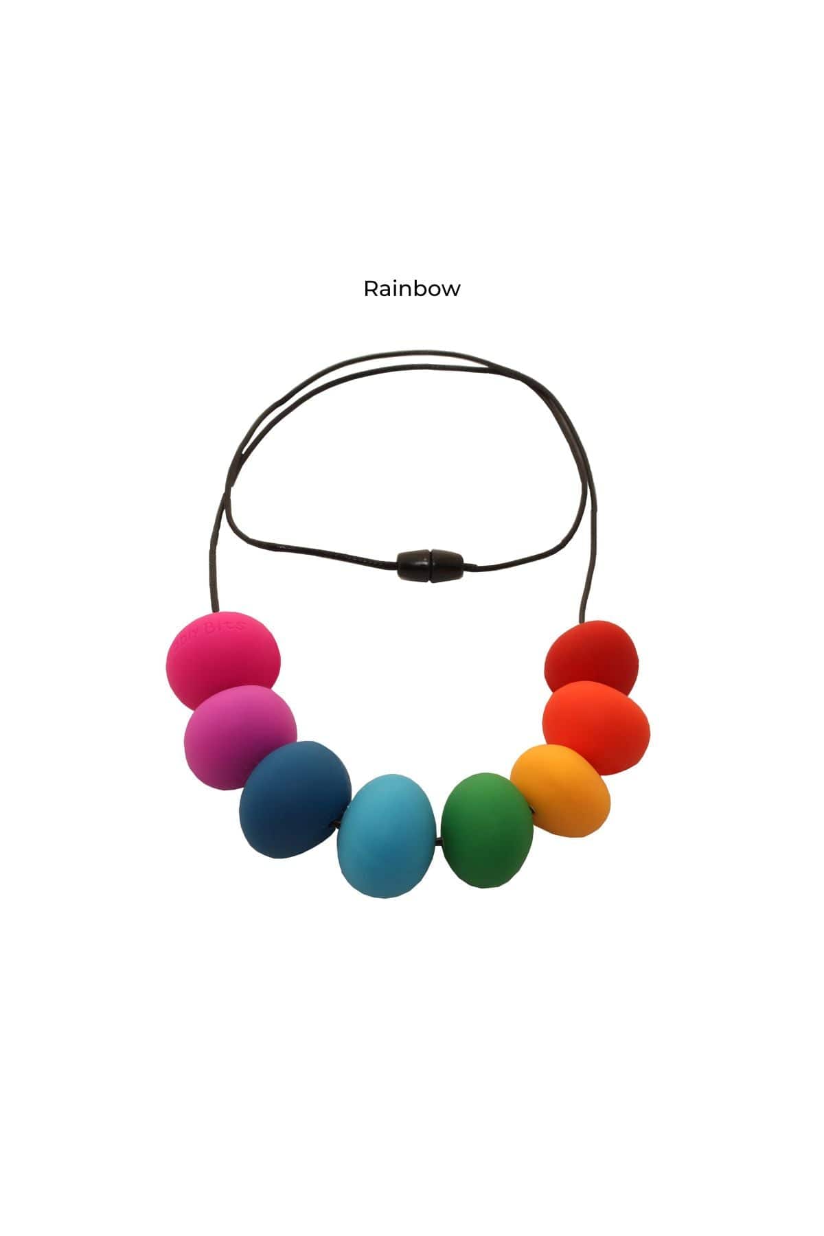 Abacus Teething Necklace - Rainbow - Simple Wishes