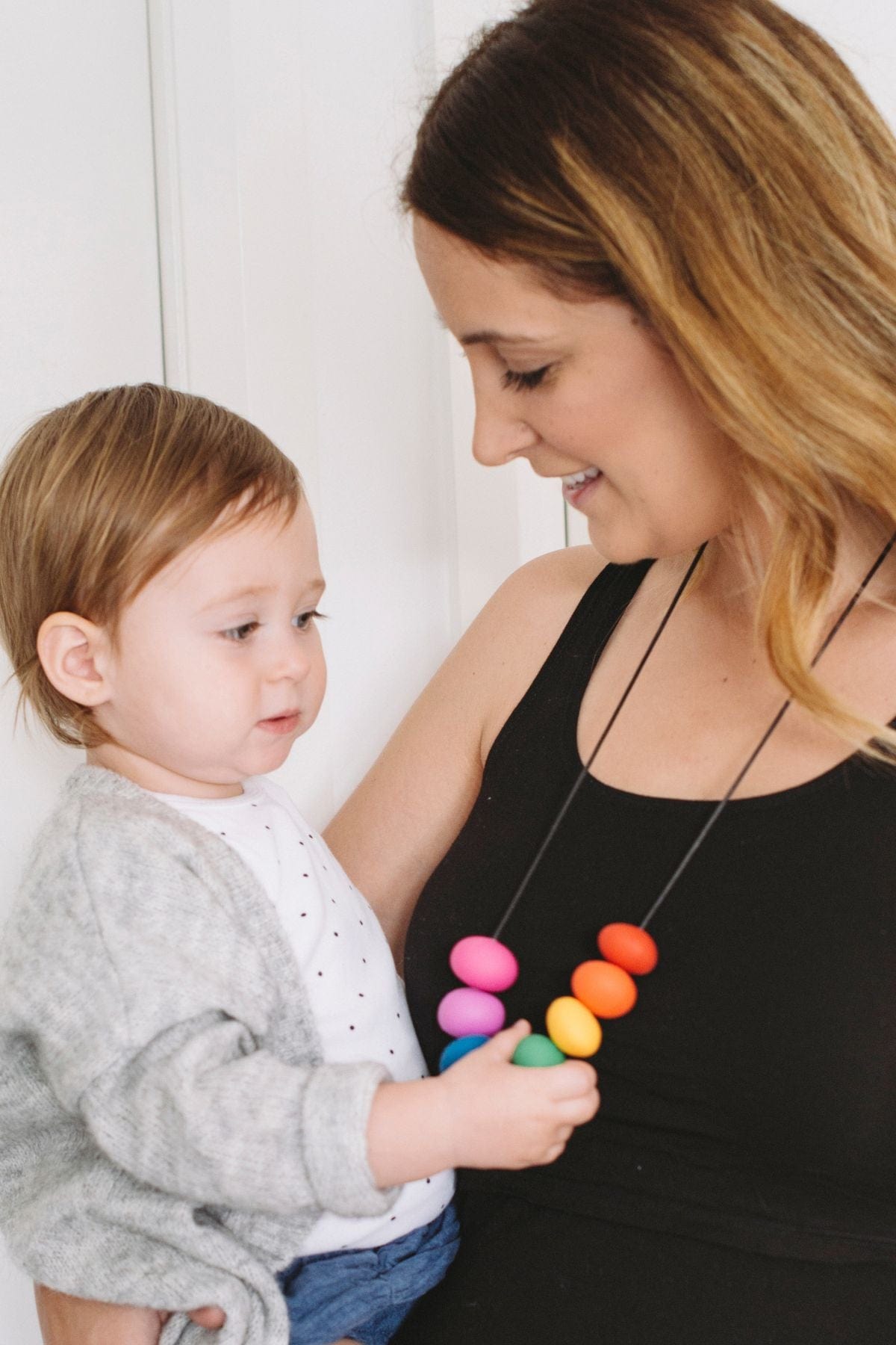 Abacus Teething Necklace - Rainbow - Simple Wishes