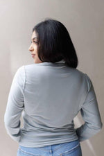 Abbi Nursing Top Long Sleeve - Ether - Simple Wishes#color_ether